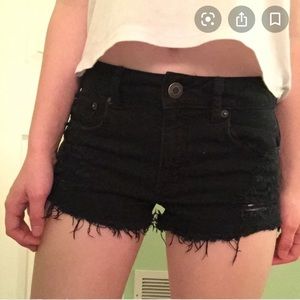 American Eagle AE black vintage high rise shorts